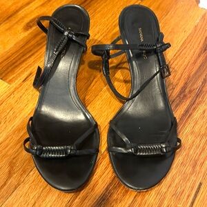 Banana Republic Black leather Gemma sandals, size 8.5